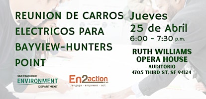 Hauptbild für Reunion de Carros Electricos Para Bayview-Hunters point