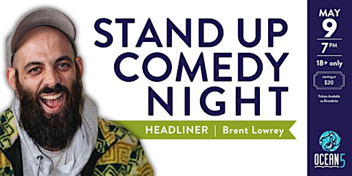 Imagem principal do evento Stand-Up Comedy Show with headliner Brent Lowrey