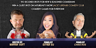Primaire afbeelding van Esther Ku -OFF THE CUFF - Attend a Taping of a Comedy Reality Event
