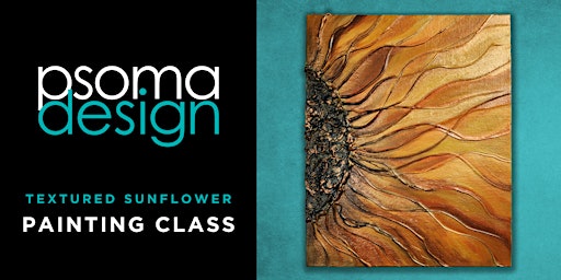 Imagen principal de 3D Textured Sunflower - Canvas Painting Class