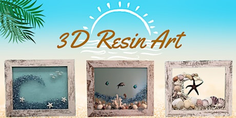 3D Resin Art - Beachy Scene