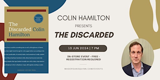 Imagem principal do evento Colin Hamilton presents The Discarded