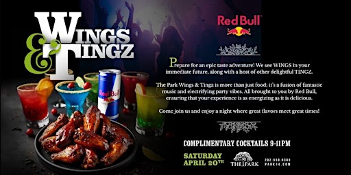 Primaire afbeelding van Red Bull Wings & Tingz at The Park Saturday!