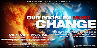 Immagine principale di OUR PROBLEMS MUST CHANGE! - 2 DAYS OF INTENSE PRAYERS 
