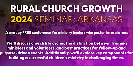 Immagine principale di Rural Church Growth Seminar (FREE) 