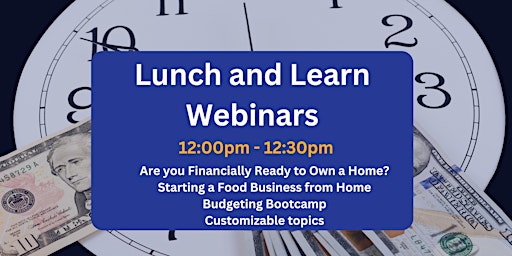 Lunch and Learn Webinars primary image
