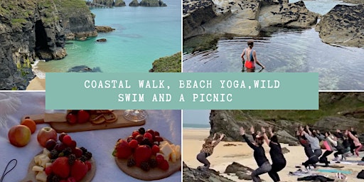 Imagem principal de Cornish Coastal walk, Beach yoga, Wild Swim & picnic.