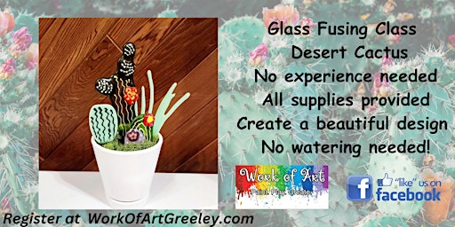 Primaire afbeelding van Glass Fusing Class -  Desert Cactus