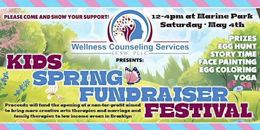 Image principale de Wellness Counseling Services Kids Spring Fundraiser Festival