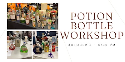 Imagem principal do evento Potion Bottle Workshop