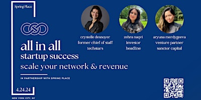 Image principale de startup success: scale your network & revenue