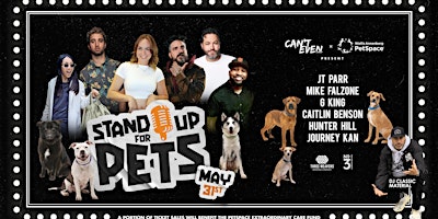 Imagem principal do evento Stand Up For Pets Comedy Show @ Annenberg PetSpace