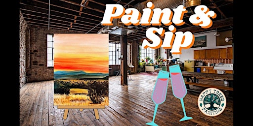 Paint and Sip Art Class- Colorful Desert primary image