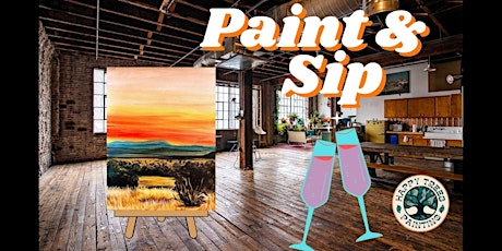 Paint and Sip Art Class- Colorful Desert