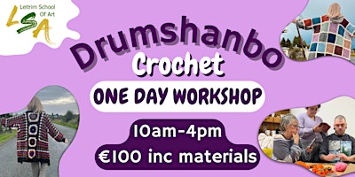 (D) Crochet for Beginners, 1 Day Workshop, Sun 2nd June 2024,10am-4pm primary image