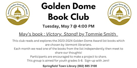 Golden Dome Book Club - May