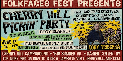 Imagem principal do evento Folkfaces Presents: Cherry Hill Pickin' Party