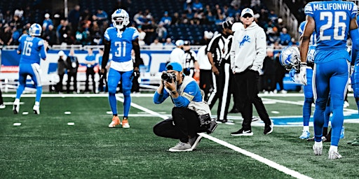 Immagine principale di Sports Photography Presentation w/ Detroit Lions Photographer Jeff Nguyen 
