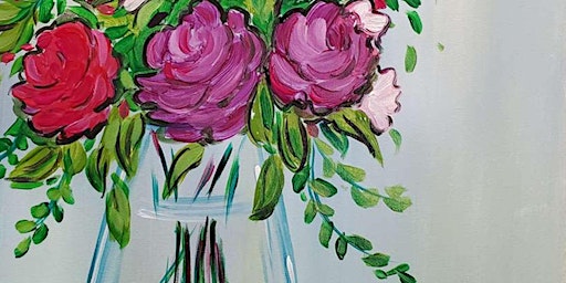 Primaire afbeelding van Vibrant Bouquet - Paint and Sip by Classpop!™