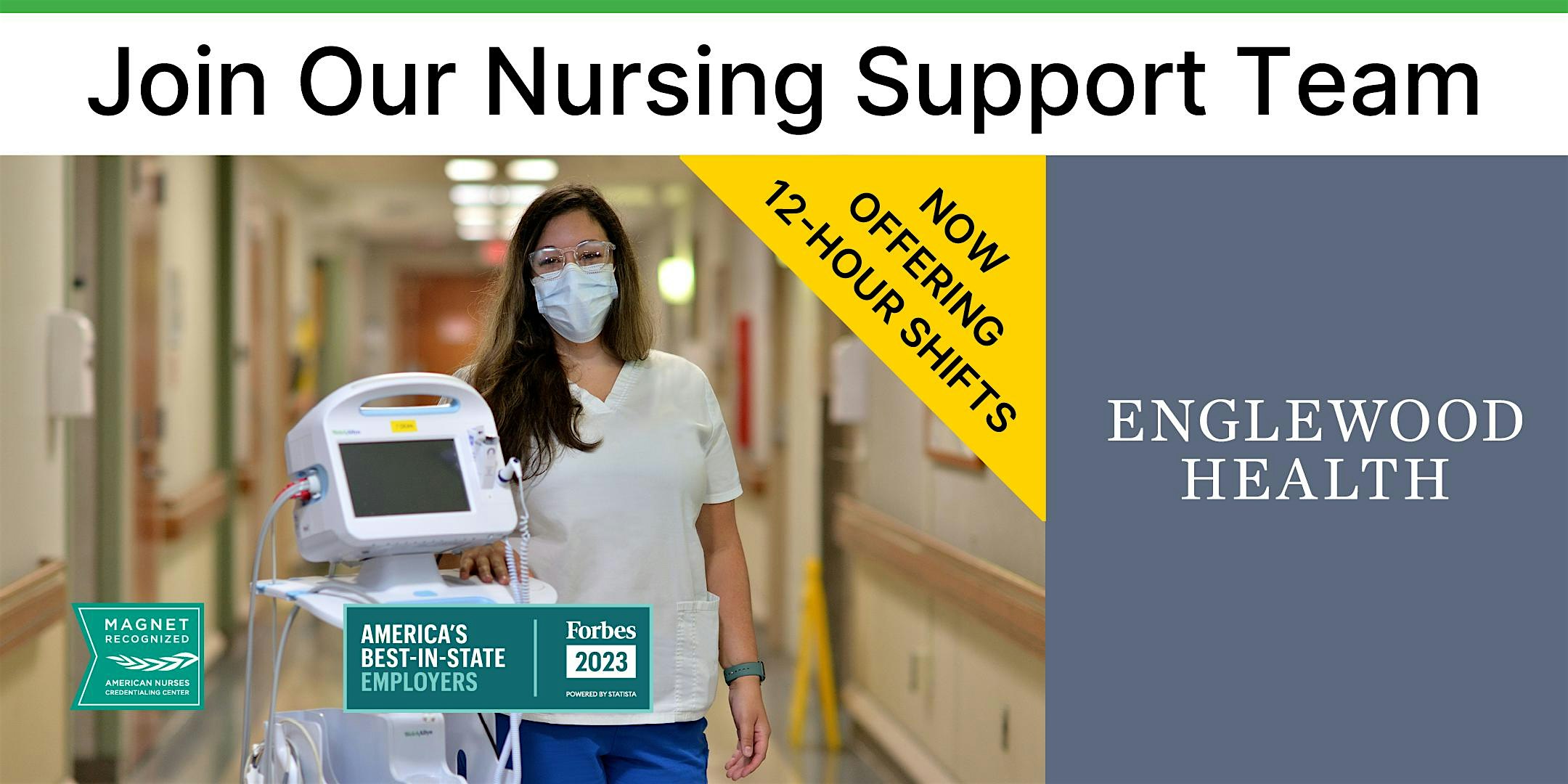 More info: Nursing Support Hiring Event - July 2024