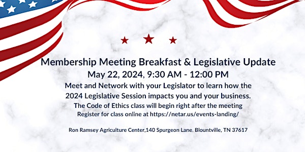 Membership Meeting Breakfast & Legislative Update