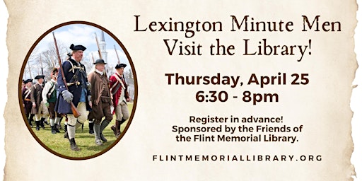 Imagem principal do evento The Lexington Minute Men Visit the Library
