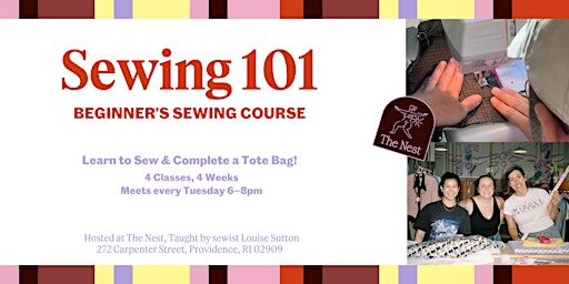 Immagine principale di Sewing 101 Course — Learn to Sew (May 2024) 