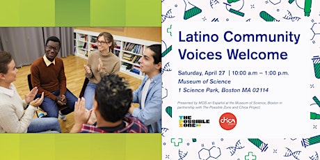 Latino Community Voices Welcome --- Voces latinas bienvenidas