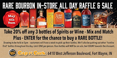 Imagem principal do evento Rare Bourbon In Store ALL DAY Raffle and Sale