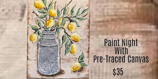 Primaire afbeelding van Lemons Paint and Sip in Medina | Paint Night