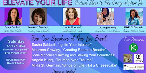 Elevate Your Life!  - Free Virtual Event primary image