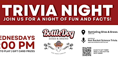 Bottledog Bites & Brews Trivia Night primary image