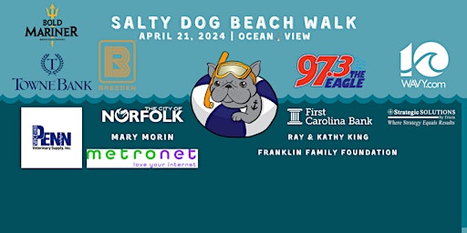 Imagem principal do evento 2024 Salty Dog Beach Walk