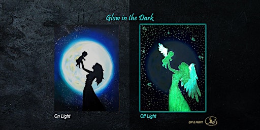 Imagem principal do evento Sip and Paint (Glow in the Dark): Maternal Love (8pm Sat)