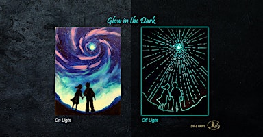 Sip and Paint (Glow in the Dark): Our Wishes (8pm Sat) primary image