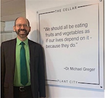 Immagine principale di PLANT CITY Presents  Dr. Michael Greger:  HOW NOT TO AGE Book Tour 