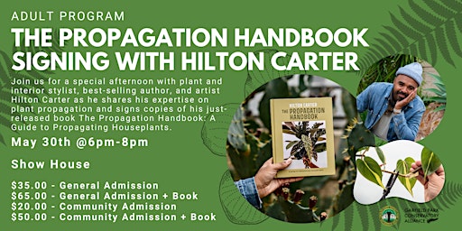 Imagem principal do evento The Propagation Handbook Signing with Hilton Carter