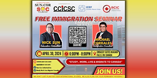 FREE IMMIGRATION SEMINAR WITH THE KUYAS AT THE EMBASSY SUITES NIAGARA FALLS primary image