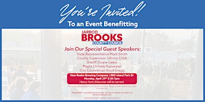 Imagem principal de Event Benefitting Jarrod Brooks for County Council