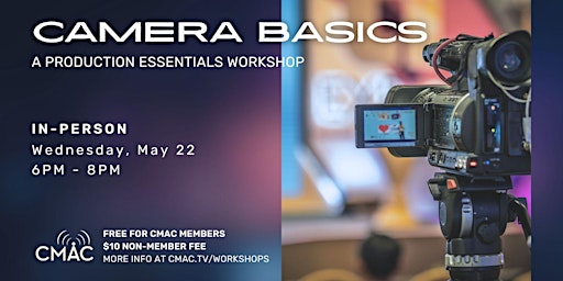 Imagem principal do evento Workshop: Camera Basics