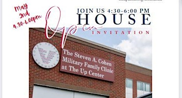 Primaire afbeelding van OPEN HOUSE - The Steven A. Cohen Military Family Clinic at the Up Center