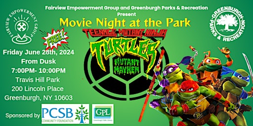 Imagen principal de Movie Night at the Park: Teenage Mutant Ninja Turtles: Mutant Mayhem