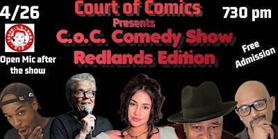 Imagem principal do evento CoC Comedy Show Redlands Edition