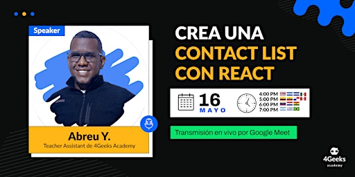 Hauptbild für Crea Una Contact List Con React