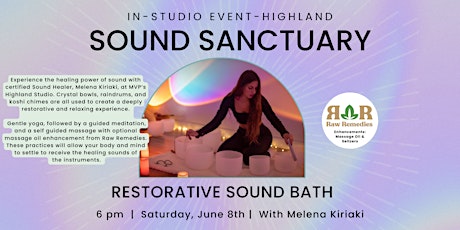 Sound Sanctuary: Infused Restorative Sound Bath  at MVP Highland Studio