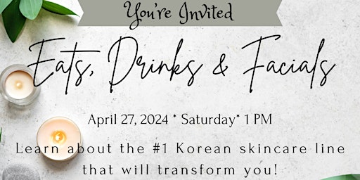 Imagem principal do evento Try Korea's #1 Skincare Line FREE Guided Facial!