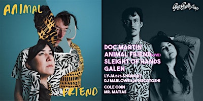 Hauptbild für Electric Fields after Party : Animal Friend (LIVE) DOC MARTIN | and More!