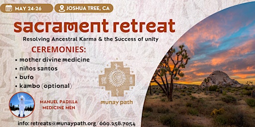Imagem principal do evento SACRAMENT RETREAT - JOSHUA TREE, CA.