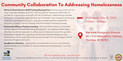 Community Collaboration to Addressing Homelessness primary image