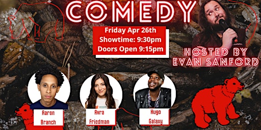 FRIDAY STANDUP COMEDY SHOW: BIG AND HAIRY SHOW @THE HOLLYWOOD COMEDY  primärbild